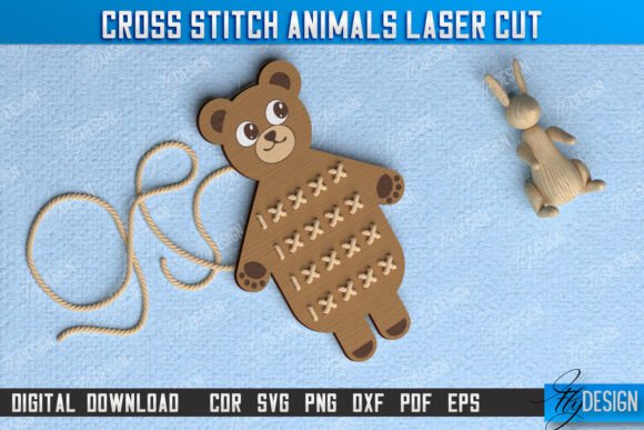 Cross Stitch Bear Montessori Lacing: Seasonal Design Review