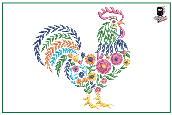 Floral Rooster: A Designer’s Real-World Embroidery Review